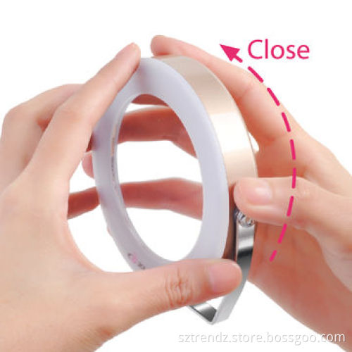 Makeup mirror, 3 times magnifying with built-in LED lighted, 360° rotation
